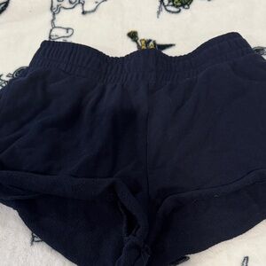 Garage Dark Blue Elastic Waist Shorts